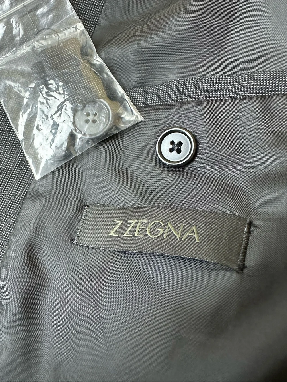 Z Zegna Mohair Soft Charcoal Sport Jacket